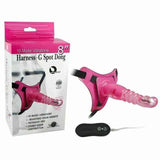 Darrahopens Adult Products > Sex Toys > For Women House Of Dasein 8 Inch Harness G Spot Vibrator Dildo Dong Strapon Belt Pegging Kit - Pink