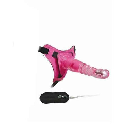 Darrahopens Adult Products > Sex Toys > For Women House Of Dasein 8 Inch Harness G Spot Vibrator Dildo Dong Strapon Belt Pegging Kit - Pink