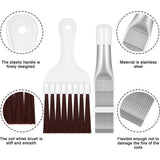 Darrahopens Appliances > Air Conditioners > Air Conditioner Accessories 2 pcs Air Conditioner Condenser Fin Comb, Fin Cleaning Brush Air Conditioner Fin Cleaner Refrigerator Coil Cleaning
