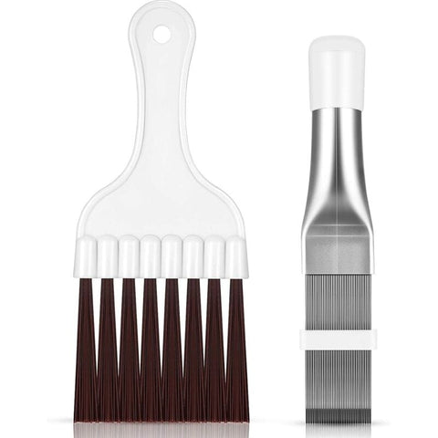 Darrahopens Appliances > Air Conditioners > Air Conditioner Accessories 2 pcs Air Conditioner Condenser Fin Comb, Fin Cleaning Brush Air Conditioner Fin Cleaner Refrigerator Coil Cleaning