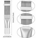 Darrahopens Appliances > Air Conditioners > Air Conditioner Accessories 4 Pieces Air Conditioner Condenser Comb Air Conditioner Comb Ac Fin Comb Refrigerator Stainless Steel Comb, 3 Styles