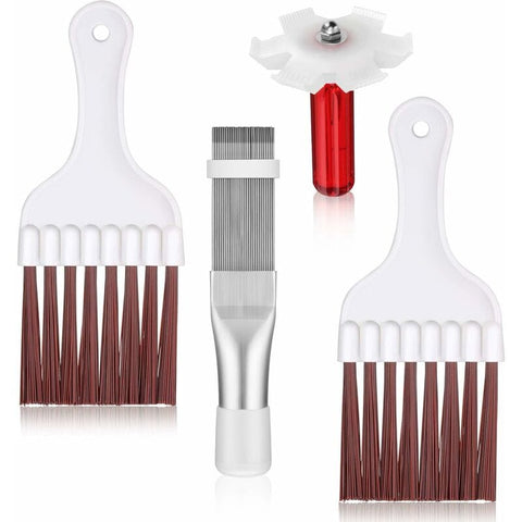 Darrahopens Appliances > Air Conditioners > Air Conditioner Accessories 4 Pieces Air Conditioner Condenser Comb Air Conditioner Comb Ac Fin Comb Refrigerator Stainless Steel Comb, 3 Styles
