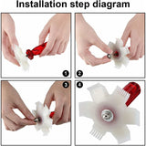 Darrahopens Appliances > Air Conditioners > Air Conditioner Accessories Condenser Fin Rectifier Ac Fin Comb Air Conditioner Radiator For Cleaning Radiator Evaporator (3 Sets)