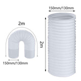 Darrahopens Appliances > Air Conditioners > Air Conditioner Accessories Portable Air Conditioner Exhaust Hose 13/15cm Extendable Vent Pipe PP Steel Wire - 2m x 15cm