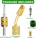 Darrahopens Appliances > Air Conditioners > Air Conditioner Accessories R410A Mini Split Adapter Kit, 5/16 inch to 1/4 inch Coupler and Valve Core Remover for Air Conditioner Vacuum Pump Hoses