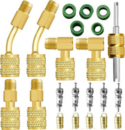 Darrahopens Appliances > Air Conditioners > Air Conditioner Accessories R410A Mini Split Adapter Kit, 5/16 inch to 1/4 inch Coupler and Valve Core Remover for Air Conditioner Vacuum Pump Hoses