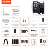 Darrahopens Appliances > Air Conditioners > Air Conditioner Accessories VEVOR 8KW Diesel Heater, 12V/24V All in One Diesel Air Heater, Bluetooth APP Control, Remote Control and Display Screen, CO Alarm, Fast Heating Vertical Portable Diesel Heater for Vehicles, Garage