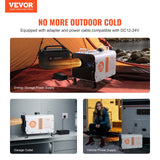 Darrahopens Appliances > Air Conditioners > Air Conditioner Accessories VEVOR 8KW Diesel Heater, 12V/24V All in One Diesel Air Heater, with Bluetooth APP Control, Remote Control and Display Screen, CO Alarm, Fast Heating Portable Diesel Heater for Vehicles and Outdoors