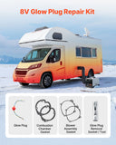 Darrahopens Appliances > Air Conditioners > Air Conditioner Accessories VEVOR 8V Glow Plug Repair Kit, Glow Plug Heater Repair Parking Heater Maintenance Kit with Atomization Mesh, Compatible with 2KW 5KW 8KW Diesel Air Heaters Models, Diesel Heaters Parts for Car Truck