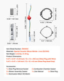 Darrahopens Appliances > Air Conditioners > Air Conditioner Accessories VEVOR 8V Glow Plug Repair Kit, Glow Plug Heater Repair Parking Heater Maintenance Kit with Atomization Mesh, Compatible with 2KW 5KW 8KW Diesel Air Heaters Models, Diesel Heaters Parts for Car Truck