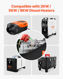 Darrahopens Appliances > Air Conditioners > Air Conditioner Accessories VEVOR 8V Glow Plug Repair Kit, Glow Plug Heater Repair Parking Heater Maintenance Kit with Atomization Mesh, Compatible with 2KW 5KW 8KW Diesel Air Heaters Models, Diesel Heaters Parts for Car Truck
