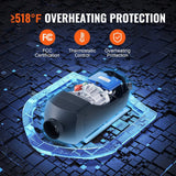 Darrahopens Appliances > Air Conditioners > Air Conditioner Accessories VEVOR Bluetooth App Control Diesel Air Heater, 12V 8KW Diesel Heater with Automatic Altitude Adjustment, Remote Control and LCD, Diesel Parking Heater for RV Trailer Camper Van Boat