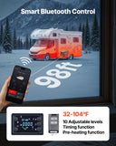 Darrahopens Appliances > Air Conditioners > Air Conditioner Accessories VEVOR Diesel Heater, 8KW, DC 12V/24V, All in One Portable Diesel Air Heater with Bluetooth APP Control, Remote Control and LCD Screen, Trolley Design, 5 L Fuel Tank for Trucks, Vans, RVs, Campers