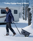 Darrahopens Appliances > Air Conditioners > Air Conditioner Accessories VEVOR Diesel Heater, 8KW, DC 12V/24V, All in One Portable Diesel Air Heater with Bluetooth APP Control, Remote Control and LCD Screen, Trolley Design, 5 L Fuel Tank for Trucks, Vans, RVs, Campers