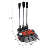 Darrahopens Appliances > Air Conditioners > Evaporative Coolers VEVOR 3 Spool Hydraulic Control Valve 11GPM Hydraulic Directional Control Valve Double Acting Hydraulic Valve for Tractors Loaders Tanks