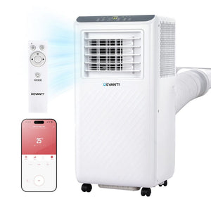 Darrahopens Appliances > Air Conditioners > Portable Air Conditioners 3-in-1 Devanti Portable Air Conditioner Dehumidifier Fan 7000BTU