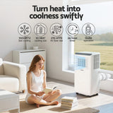 Darrahopens Appliances > Air Conditioners > Portable Air Conditioners 3-in-1 Devanti Portable Air Conditioner Dehumidifier Fan 7000BTU