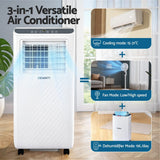 Darrahopens Appliances > Air Conditioners > Portable Air Conditioners 3-in-1 Devanti Portable Air Conditioner Dehumidifier Fan 7000BTU