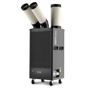 Darrahopens Appliances > Air Conditioners > Portable Air Conditioners POLYCOOL 4.5kW Portable Industrial Spot Cooler, with Twin Cooling Ducts, 15A Plug