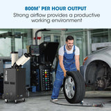Darrahopens Appliances > Air Conditioners > Portable Air Conditioners POLYCOOL 4.5kW Portable Industrial Spot Cooler, with Twin Cooling Ducts, 15A Plug