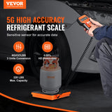 Darrahopens Appliances > Air Conditioners > Portable Air Conditioners VEVOR Refrigerant Scale 220 LBS HAVC Charging Recovery Freon Scale, with Wired Remote Control, 5g High Precision Electronic Digital Recovery Weight Scale with Case and Dry Battery