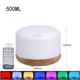 Darrahopens Appliances > Aroma Diffusers & Humidifiers Aroma Aromatherapy Diffuser LED Oil Ultrasonic Air Humidifier Purifier 500ML Wood Grain