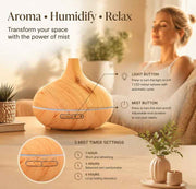 Darrahopens Appliances > Aroma Diffusers & Humidifiers > Aroma Diffusers 2 Pack Onion Diffuser White Wood + Remote, 24V AU Plug, Matching Xmas Gift Set In Australia - Darrahopens
