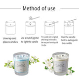 Darrahopens Appliances > Aroma Diffusers & Humidifiers > Aroma Diffusers 4Pcs Aroma Candles Smokeless Glass Scented Candles Gift Set for Relaxation