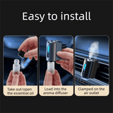 Darrahopens Appliances > Aroma Diffusers & Humidifiers > Aroma Diffusers Blue Car Vent Air Freshener Diffuser (Includes a 10ml empty essential oil bottle) 3-Speed Adjustable Aroma Atomiser – Compact Aluminum Alloy USB Essential Oil Car Fragrance Clip