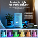 Darrahopens Appliances > Aroma Diffusers & Humidifiers > Aroma Diffusers Devanti Ultrasonic Aroma Diffuser Aromatherapy 100ml LED Lights Iron Humidifier Forest
