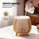 Darrahopens Appliances > Aroma Diffusers & Humidifiers > Aroma Diffusers Devanti Ultrasonic Aroma Diffuser Aromatherapy 140ml LED Lights Iron Humidifier Forest Deep Wood