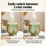 Darrahopens Appliances > Aroma Diffusers & Humidifiers > Aroma Diffusers Devanti Ultrasonic Aroma Diffuser Aromatherapy 140ml LED Lights Iron Humidifier Forest Deep Wood
