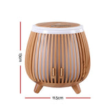 Darrahopens Appliances > Aroma Diffusers & Humidifiers > Aroma Diffusers Devanti Ultrasonic Aroma Diffuser Aromatherapy 140ml LED Lights Iron Humidifier Forest Deep Wood