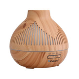 Darrahopens Appliances > Aroma Diffusers & Humidifiers > Aroma Diffusers Devanti Ultrasonic Aroma Diffuser Aromatherapy 400ml LED Lights Iron Humidifier Forest Light wood grain