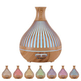 Darrahopens Appliances > Aroma Diffusers & Humidifiers > Aroma Diffusers Devanti Ultrasonic Aroma Diffuser Aromatherapy 400ml LED Lights Iron Humidifier Forest Light wood grain