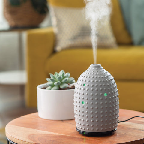 Darrahopens Appliances > Aroma Diffusers & Humidifiers > Aroma Diffusers Gray Hobnail Ultrasonic Aroma Diffuser - Wholesale $59.95