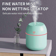 Darrahopens Appliances > Aroma Diffusers & Humidifiers > Aroma Diffusers Green Mini USB Humidifier Large Mist - Desktop Ultrasonic Air Humidifier with Colorful LED Light