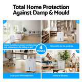 Darrahopens Appliances > Aroma Diffusers & Humidifiers > Dehumidifiers Devanti 30L/Day Dehumidifier Home Air Dryer Mould Moisture 4.7L Tank