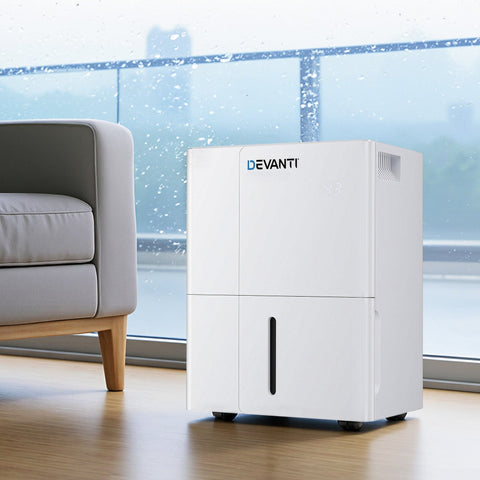 Darrahopens Appliances > Aroma Diffusers & Humidifiers > Dehumidifiers Devanti 30L/Day Dehumidifier Home Air Dryer Mould Moisture 4.7L Tank