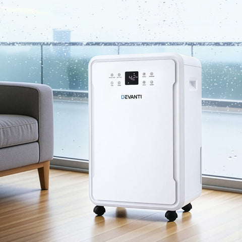 Darrahopens Appliances > Aroma Diffusers & Humidifiers > Dehumidifiers Devanti 50L/Day Dehumidifier Home Air Dryer Mould Moisture 8.5L Tank