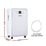 Darrahopens Appliances > Aroma Diffusers & Humidifiers > Dehumidifiers Devanti 50L/Day Dehumidifier Home Air Dryer Mould Moisture 8.5L Tank