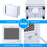 Darrahopens Appliances > Aroma Diffusers & Humidifiers > Dehumidifiers Devanti 50L/Day Dehumidifier Home Air Dryer Mould Moisture 8.5L Tank