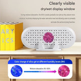 Darrahopens Appliances > Aroma Diffusers & Humidifiers > Dehumidifiers Mini Rechargeable Dehumidifier for Wardrobes, Closets and Shoe Cabinets, Reusable Moisture Absorber with Colour Indicator, Compact Anti-Mould Humidity Control Device