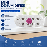 Darrahopens Appliances > Aroma Diffusers & Humidifiers > Dehumidifiers Mini Rechargeable Dehumidifier for Wardrobes, Closets and Shoe Cabinets, Reusable Moisture Absorber with Colour Indicator, Compact Anti-Mould Humidity Control Device