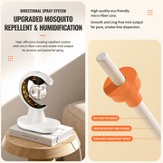 Darrahopens Appliances > Aroma Diffusers & Humidifiers > Humidifiers 3-in-1 Yellow Ultrasonic Humidifier / Mosquito Repellent / Colorful LED Night Light - Dual Fine Spray Modes, Sleep Aiding Ambient Light and Typec Charging In Australia - Darrahopens