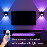 Darrahopens Appliances > Aroma Diffusers & Humidifiers > Humidifiers 3PCS Smart Home Atmosphere Set – Pink USB Rechargeable Camera Humidifier & 2pcs Black RGB Motion Sensor Wall Light, Magnetic Wireless Night Lamp with Remote Control for Bedroom, Living Room & Office