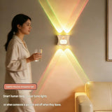 Darrahopens Appliances > Aroma Diffusers & Humidifiers > Humidifiers 3PCS Smart Home Atmosphere Set – Pink USB Rechargeable Camera Humidifier & 2pcs Black RGB Motion Sensor Wall Light, Magnetic Wireless Night Lamp with Remote Control for Bedroom, Living Room & Office