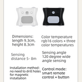 Darrahopens Appliances > Aroma Diffusers & Humidifiers > Humidifiers 3PCS Smart Home Atmosphere Set – Pink USB Rechargeable Camera Humidifier & 2pcs Black RGB Motion Sensor Wall Light, Magnetic Wireless Night Lamp with Remote Control for Bedroom, Living Room & Office