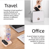 Darrahopens Appliances > Aroma Diffusers & Humidifiers > Humidifiers 3PCS Smart Home Atmosphere Set – White USB Rechargeable Camera Humidifier & 2pcs Black RGB Motion Sensor Wall Light, Magnetic Wireless Night Lamp with Remote Control for Bedroom, Living Room & Office