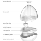 Darrahopens Appliances > Aroma Diffusers & Humidifiers > Humidifiers Blue 1.5L Ultrasonic Humidifier with 360° Rotating Mist Nozzle, Quiet Aroma Diffuser & 7-Color Night Light, ABS Desktop Air Moisturizer for Bedroom, Office & Home